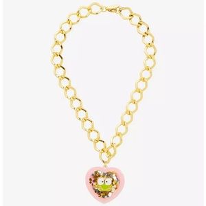 Valentine Keroppi : Heart Shaker Pink Pendant Kawaii Necklace | NWT